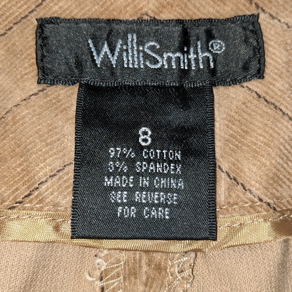 WILLISMITH WOMEN'S WIDE LEG CORDUROY PIN STRIPED PANT SIZE 8 - Picture 3 of 4